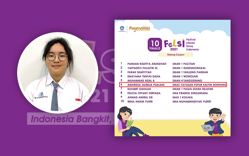 Siswa SMA YPK Raih Peringkat 6 Nasional Festival Literasi Siswa Indonesia Bidang Cerpen